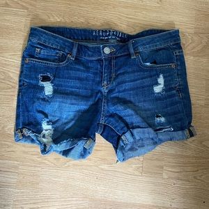 Aeropostale distress denim shorts